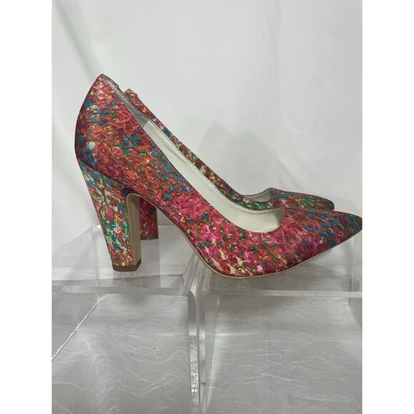 Anne Klein Does Sex In The City Floral Pumps Sz 6 Worn Once Excellent Condition - Picture 11 of 12